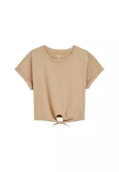 Базовая футболка WE Fashion, светло-коричневый