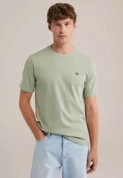 Базовая футболка WE Fashion, светло-зеленый