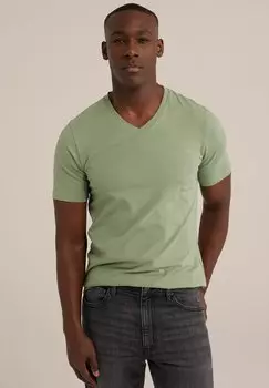 Базовая футболка WE Fashion, светло-зеленый