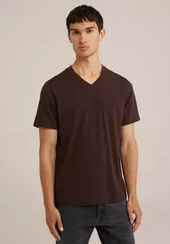Базовая футболка WE Fashion, темно-коричневый