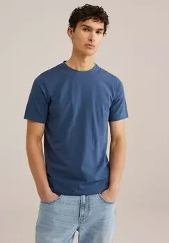 Базовая футболка WE Fashion, темно-синий