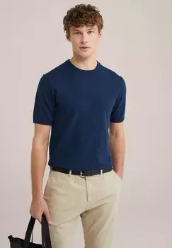 Базовая футболка WE Fashion, темно-синий