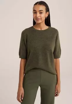 Базовая футболка WE Fashion, зеленая