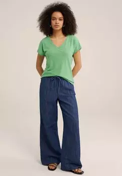 Базовая футболка WE Fashion, зеленая