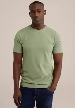 Базовая футболка WE Fashion, зеленый
