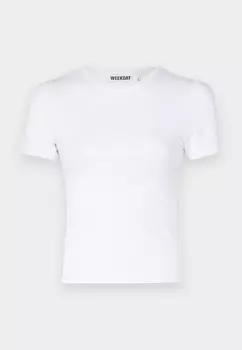 Базовая футболка Weekday, белый