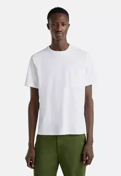 Базовая футболка WITH POCKET United Colors of Benetton, белый