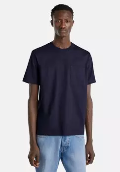 Базовая футболка WITH POCKET United Colors of Benetton, синий