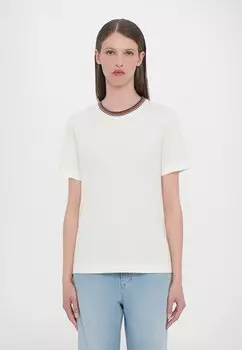 Базовая футболка WOMENS STRIPE NECK Paul Smith, белый