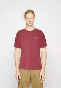 Базовая футболка WORKWEAR CREST TEE UNISEX BDG Urban Outfitters, бордовый