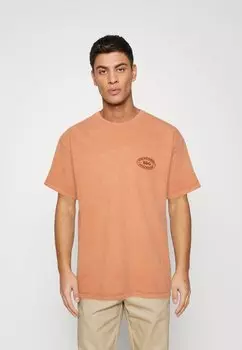 Базовая футболка WORKWEAR CREST TEE UNISEX BDG Urban Outfitters, стираный коралл
