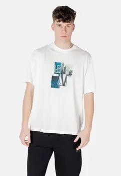 Базовая футболка XM000269 AF12112 Armani Exchange, слоновая кость