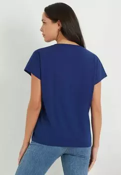 Базовая футболка Yamamay, однотонная темно-синяя Supima Light