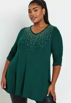 Базовая футболка Yours Clothing, темно-зеленый