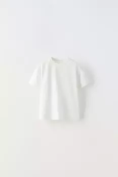 Базовая футболка ZARA, белый