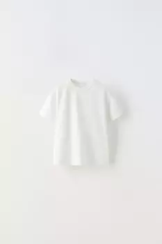 Базовая футболка ZARA, белый