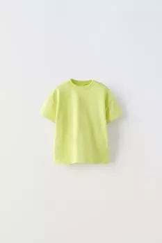 Базовая футболка ZARA, лайм