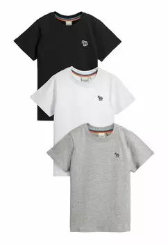 Базовая футболка ZEBRA SET 3 PACK Paul Smith Junior, черный