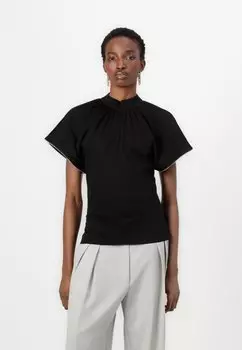Базовая футболка ZIP SLEEVE KARL LAGERFELD, черный