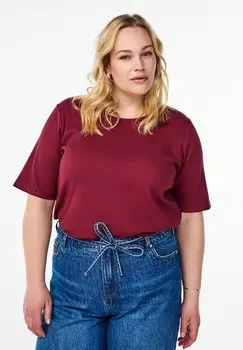 Базовая футболка Zizzi, темно-красный