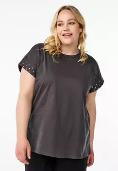 Базовая футболка Zizzi, темно-серый