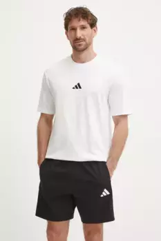 Базовая хлопковая футболка adidas, бежевый