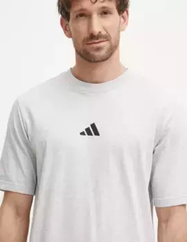 Базовая хлопковая футболка adidas, серый