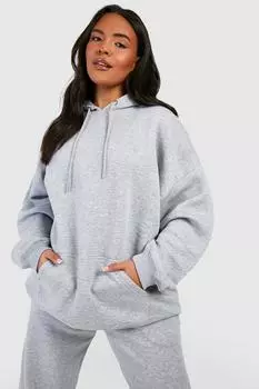 Базовая худи оверсайз плюс Boohoo, серый