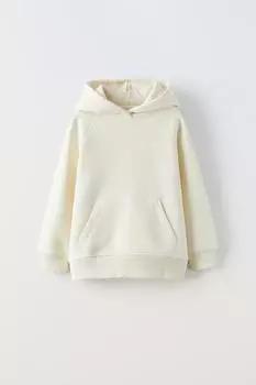 Базовая худи ZARA, экрю