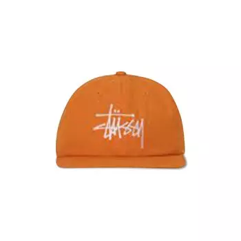 Базовая кепка с ремешком Stussy, оранжевая