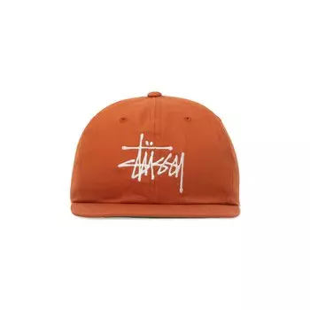 Базовая кепка с ремешком Stussy, темно-оранжевая