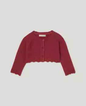 Базовая короткая куртка для девочки Coconut El Corte Ingls, бордовый