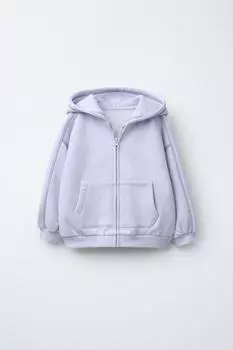 Базовая куртка с капюшоном ZARA, цвет Mauve