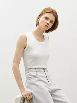 Базовая майка Mai Meng для женщин, белый