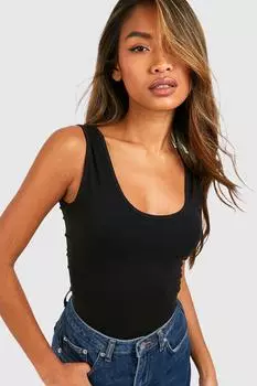 Базовая майка с широкими бретелями boohoo, черный
