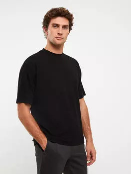 Базовая мужская футболка с круглым вырезом и короткими рукавами LCW Vision