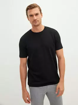 Базовая мужская футболка с круглым вырезом и короткими рукавами LCWAIKIKI Classic