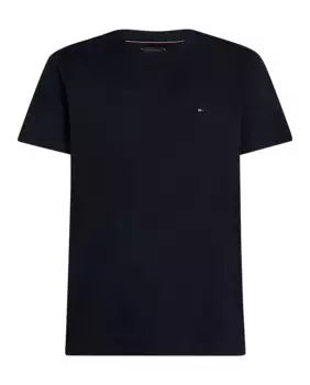 Базовая мужская футболка с принтом обычного кроя Tommy Hilfiger, темно-синий