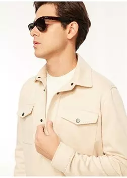 Базовая мужская прямая куртка бежевого цвета F3WM-CKT126 Fabrika, бежевый