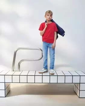 Базовая однотонная футболка для мальчиков Kids El Corte Ingls, красный