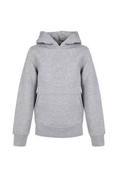 Базовая органическая толстовка с капюшоном Build Your Brand, серый