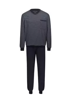 Базовая пижама с длинными рукавами AMMANN, антрацит