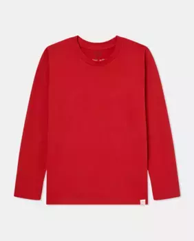 Базовая пижамная футболка для мальчика Cotton Juice, красный