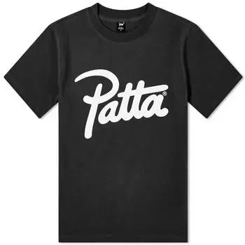 Базовая приталенная футболка Patta, черный