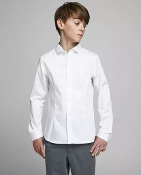 Базовая рубашка для мальчика Jack & Jones, белый