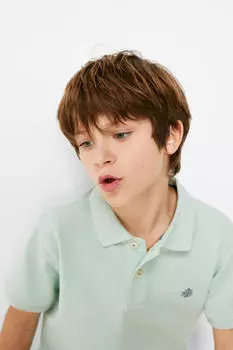 Базовая рубашка-поло для мальчика Springfield Kids, зеленый