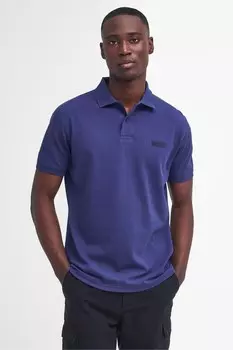 Базовая рубашка поло из 100% хлопка Barbour International, синий
