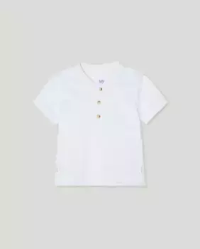 Базовая рубашка поло с коротким рукавом для малыша Baby El Corte Ingls, белый