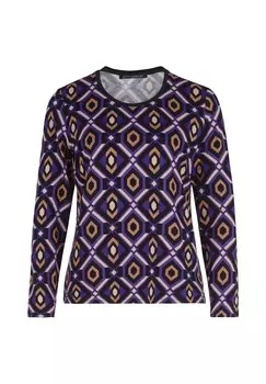 Базовая рубашка с цветочным принтом BETTY BARCLAY, фиолетово-черный