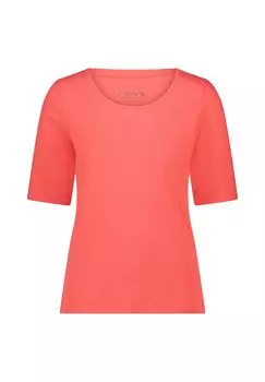 Базовая рубашка с круглым вырезом CARTOON, цвет Bittersweet